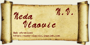 Neda Vlaović vizit kartica